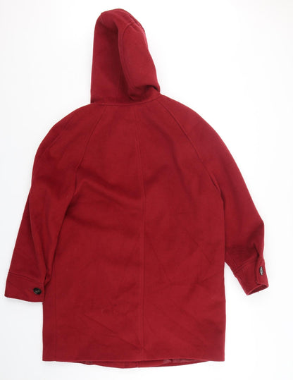Womens UK Size 14 Marks and Spencer Red Overcoat
