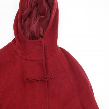 Womens UK Size 14 Marks and Spencer Red Overcoat