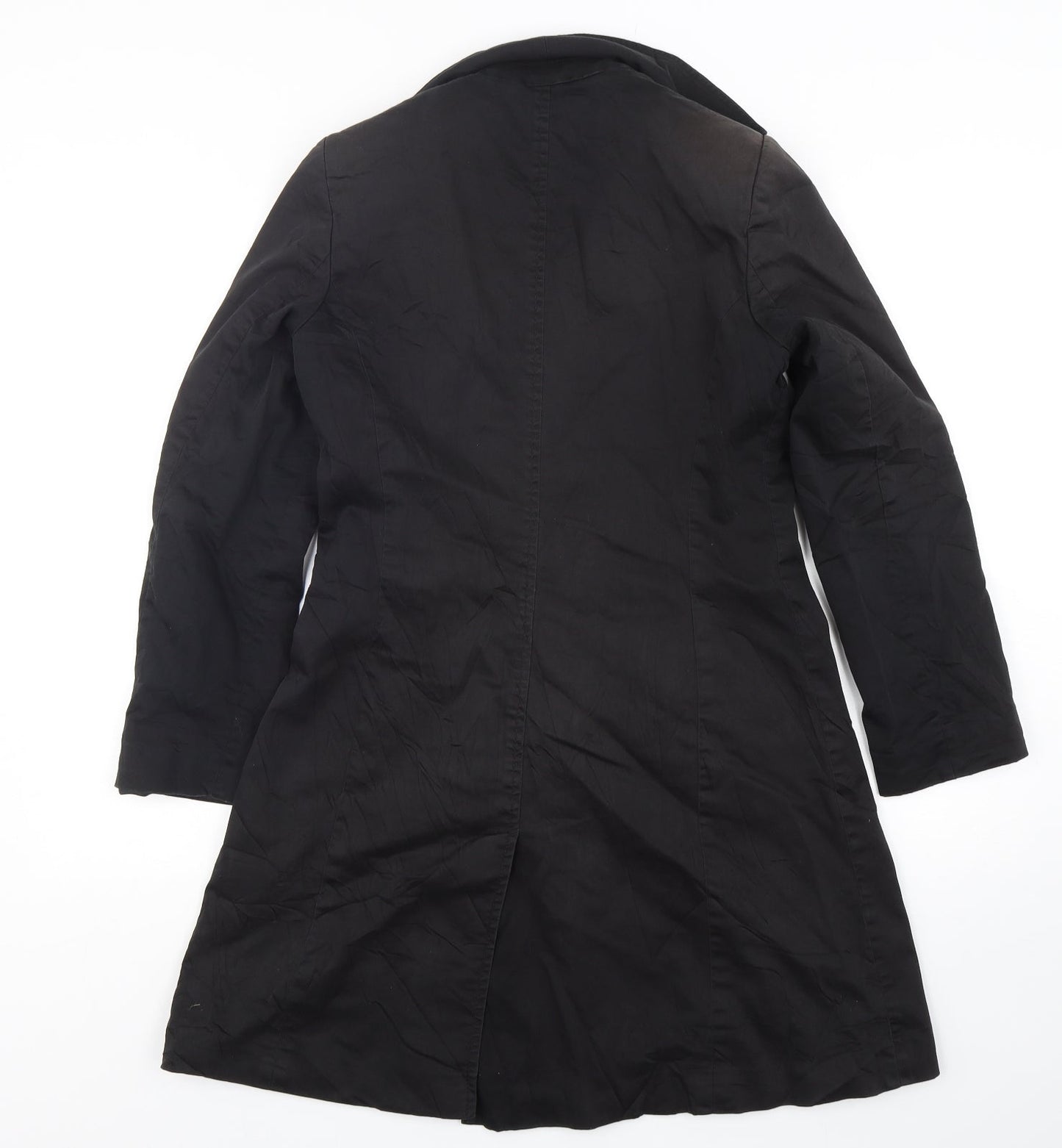Womens UK Size 10 South Black Overcoat