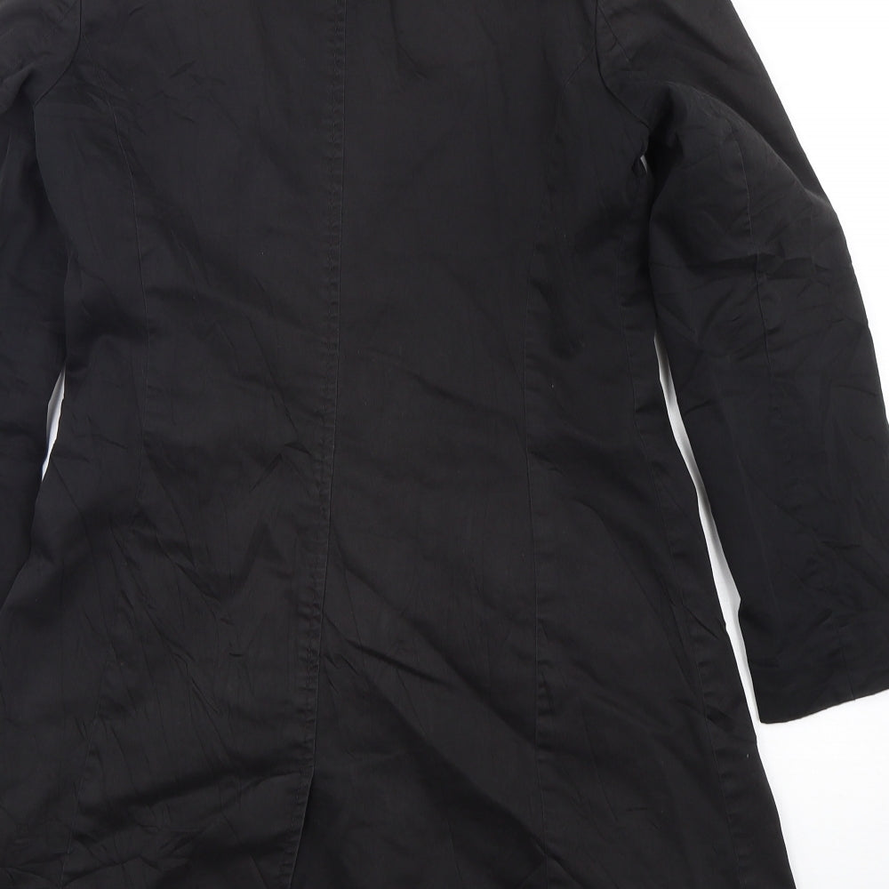 Womens UK Size 10 South Black Overcoat