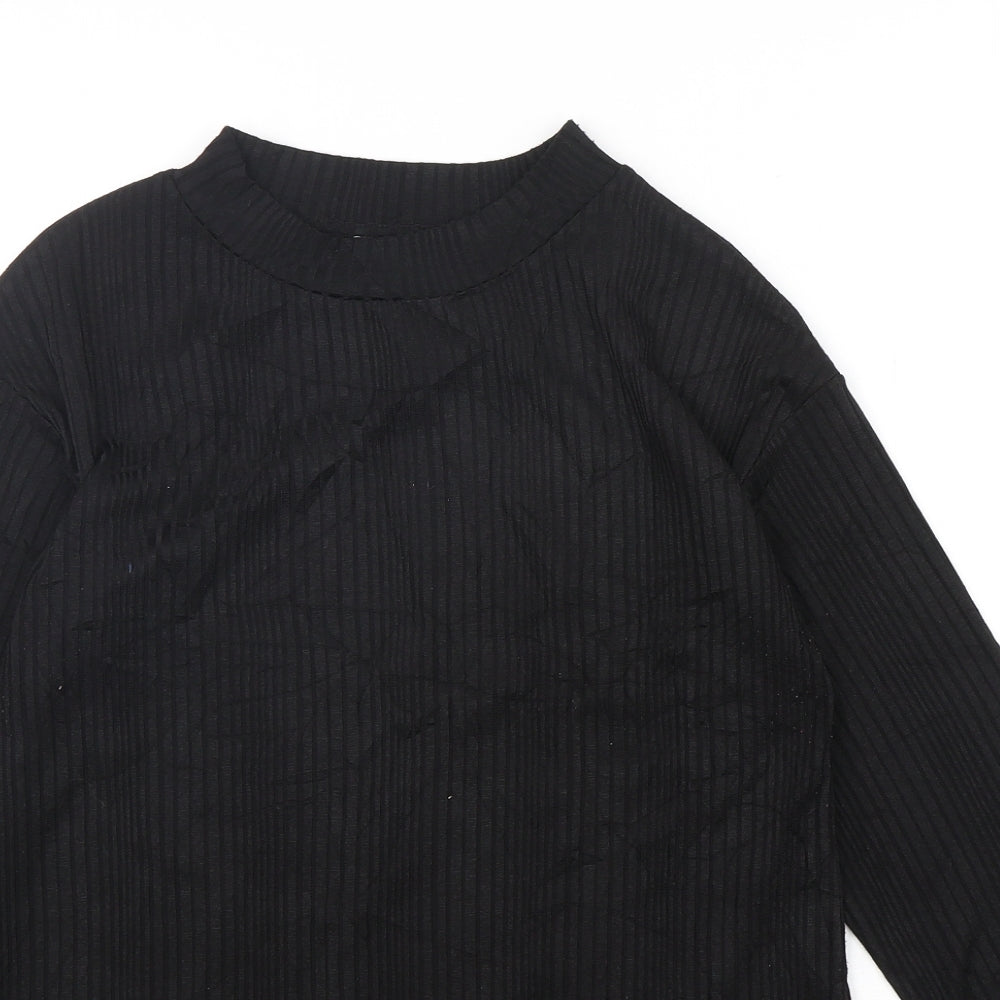 Womens UK Size 10 Papaya Black Pullover Jumper