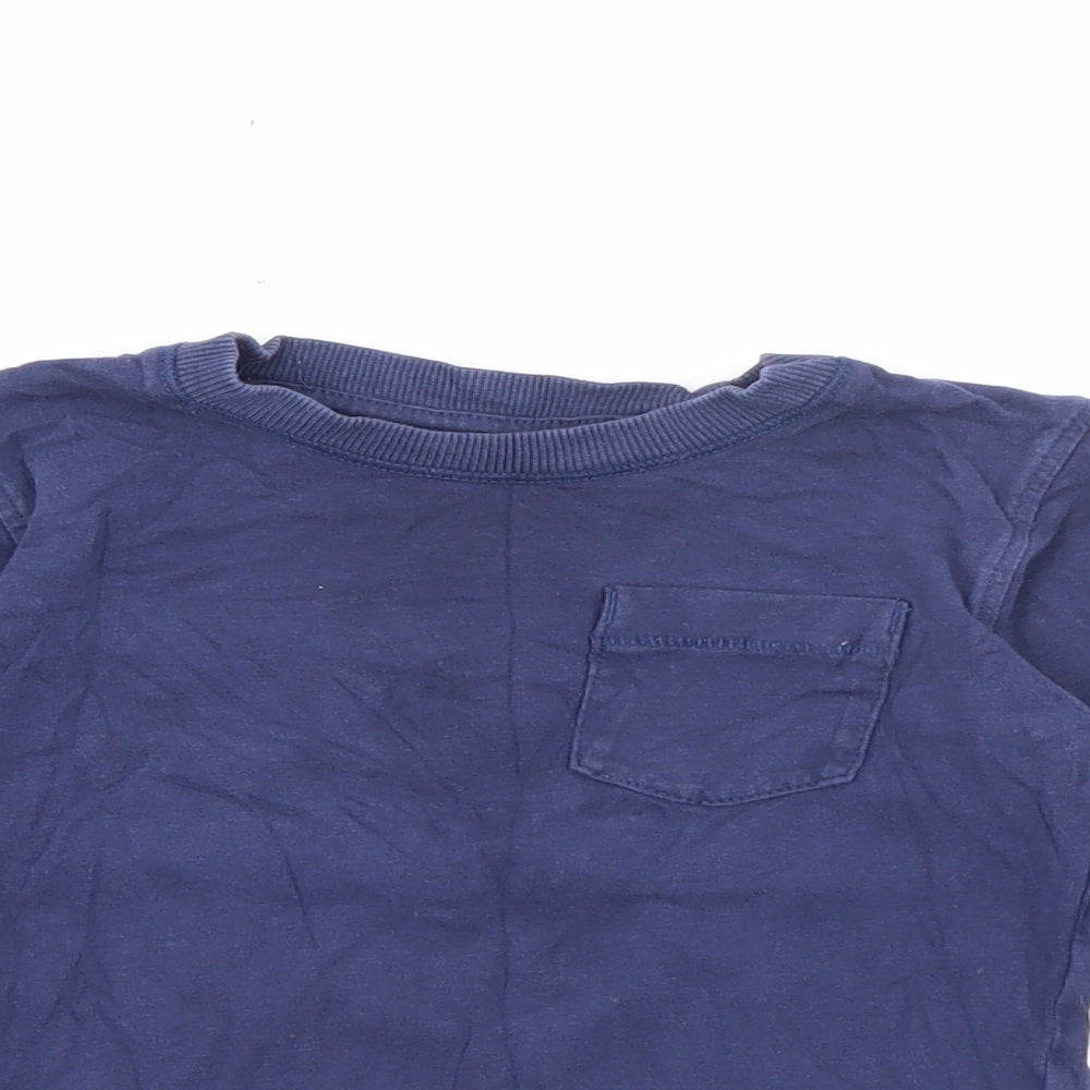 MNexty Baby Blue  Cotton Pullover T-Shirt Size 12-18 Months Crew Neck
