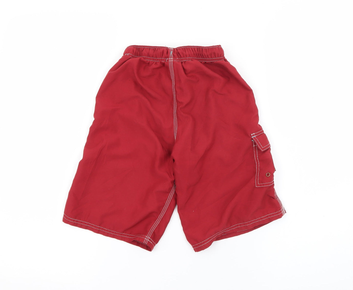 Pumpkin Patch Boys Red  Polyester Cargo Shorts Size 4 Years  Regular
