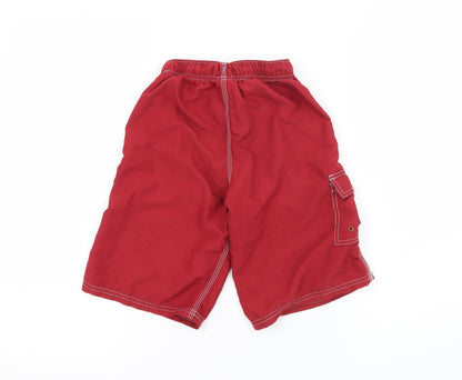 Pumpkin Patch Boys Red  Polyester Cargo Shorts Size 4 Years  Regular