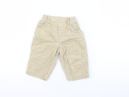 Marks and Spencer Baby Beige  Cotton Capri Trousers Size 3-6 Months