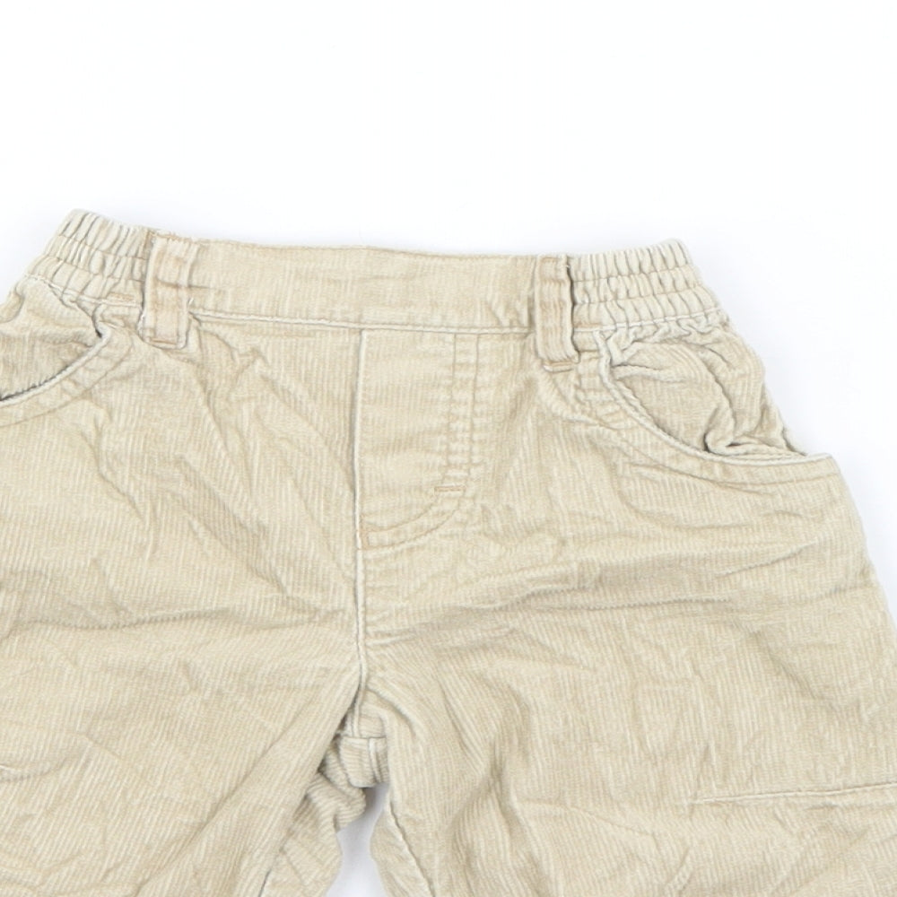 Marks and Spencer Baby Beige  Cotton Capri Trousers Size 3-6 Months