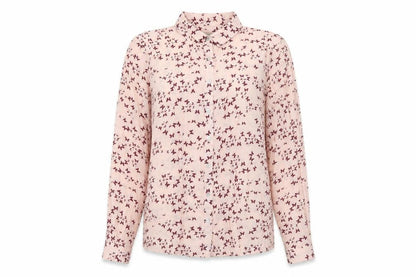 Womens UK Size M Pull & Bear Pink Basic Button-Up