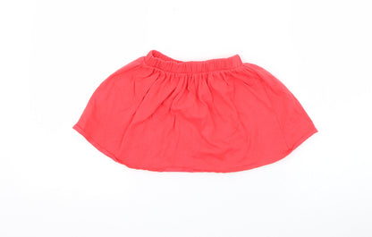 RTR Girls Red  Cotton Flare Skirt Size 4 Years  Regular