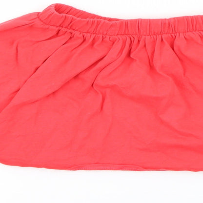 RTR Girls Red  Cotton Flare Skirt Size 4 Years  Regular
