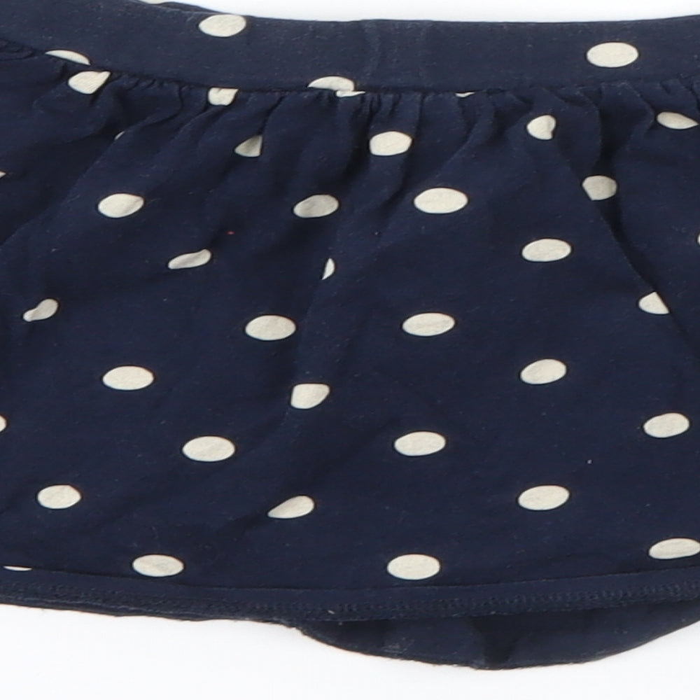 RTR Girls Blue Polka Dot Cotton Flare Skirt Size 4 Years  Regular