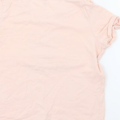 RTR Girls Pink  Cotton Pullover T-Shirt Size 5 Years Crew Neck  - Paris