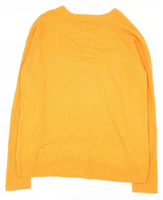 Womens UK Size S NEXT Orange Pullover Jumper