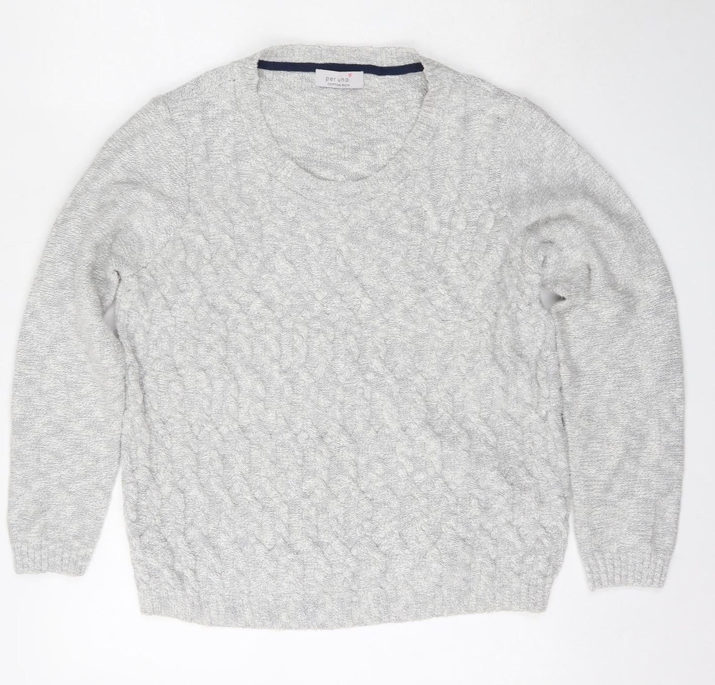 Womens UK Size  Per Una Grey Pullover Jumper