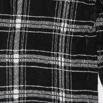 Mosquitos Womens Multicoloured V-Neck Plaid Acrylic Cardigan Jumper Size S