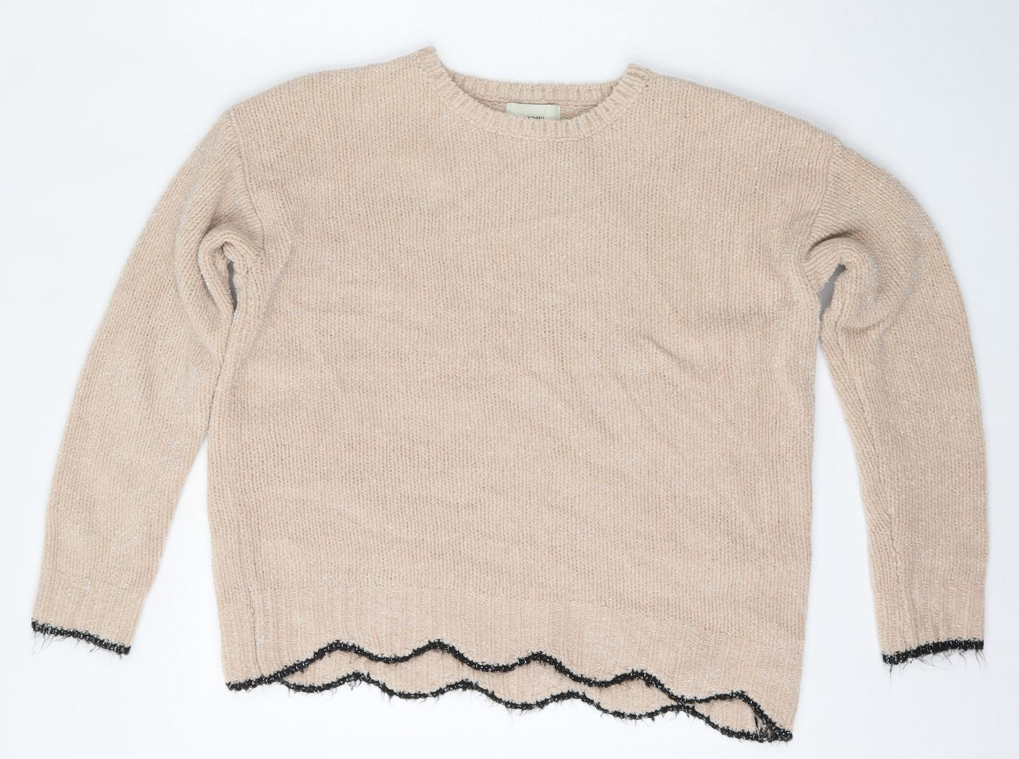 Womens UK Size M Papaya Pink Pullover Jumper
