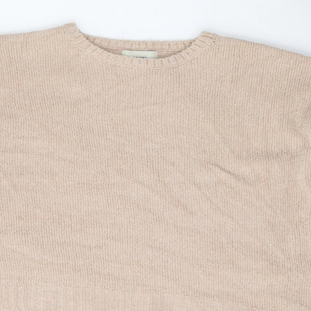 Womens UK Size M Papaya Pink Pullover Jumper