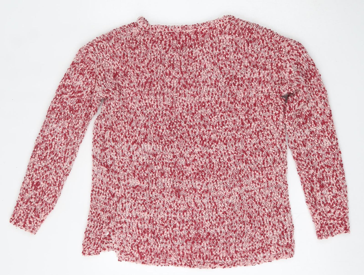 Womens UK Size S Papaya Red Pullover Jumper