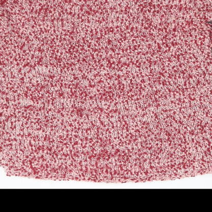 Womens UK Size S Papaya Red Pullover Jumper