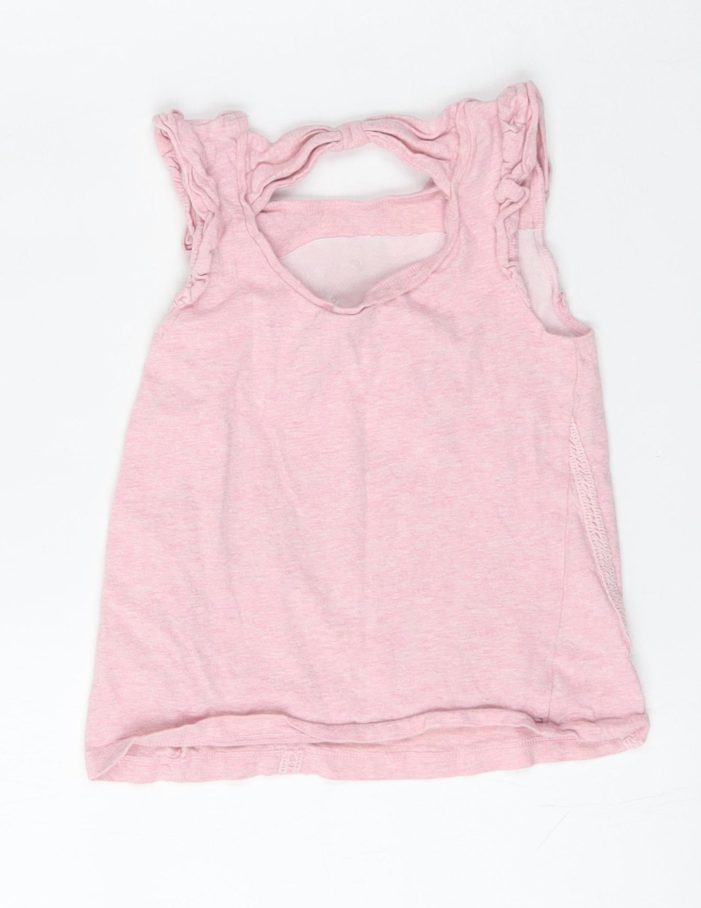 F&F Girls Pink  Cotton Basic Tank Size 2 Years Round Neck