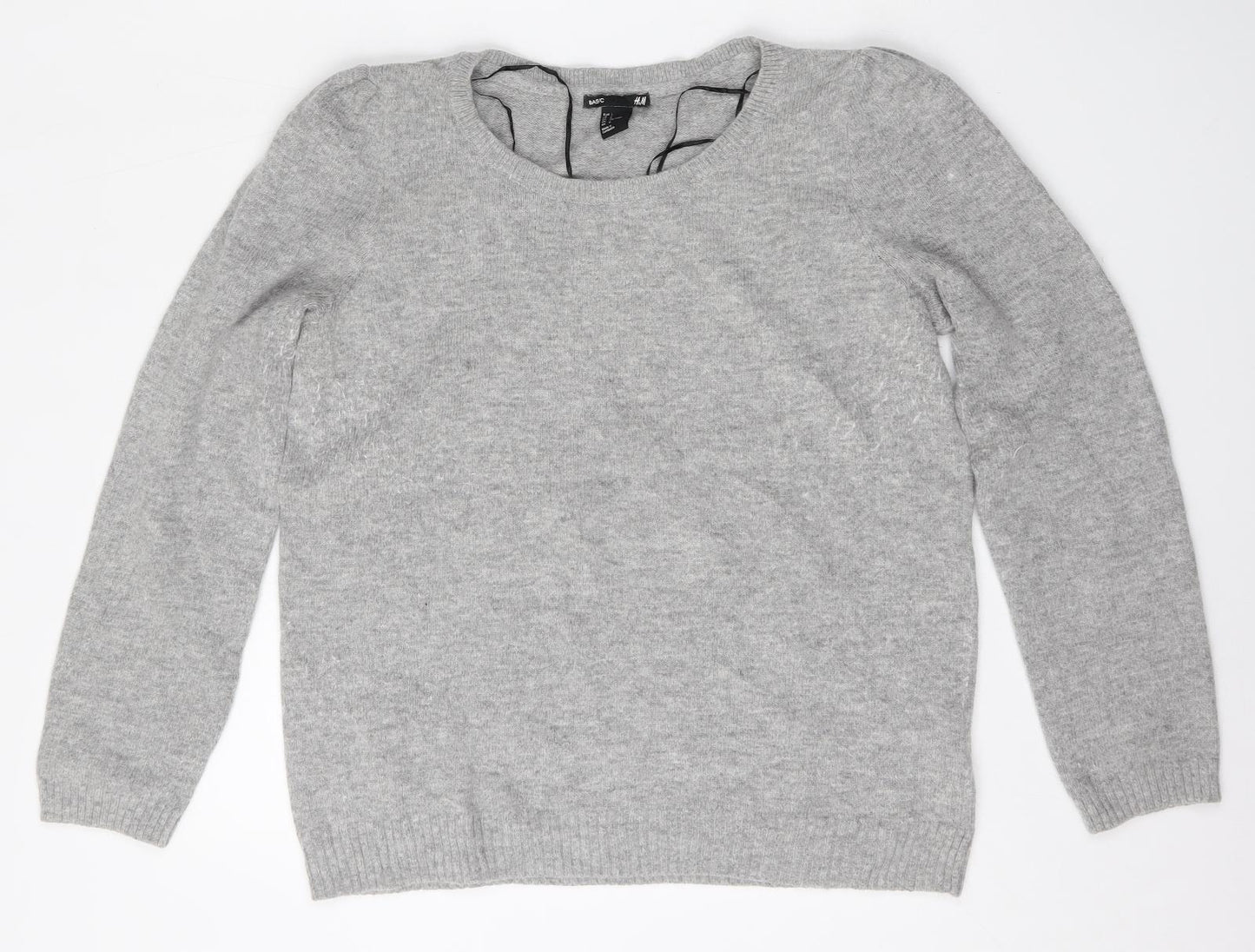 Womens UK Size L H&M Grey Pullover Jumper
