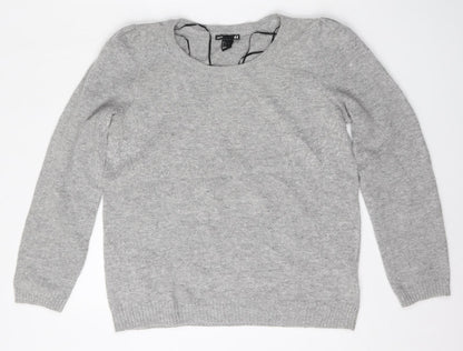 Womens UK Size L H&M Grey Pullover Jumper