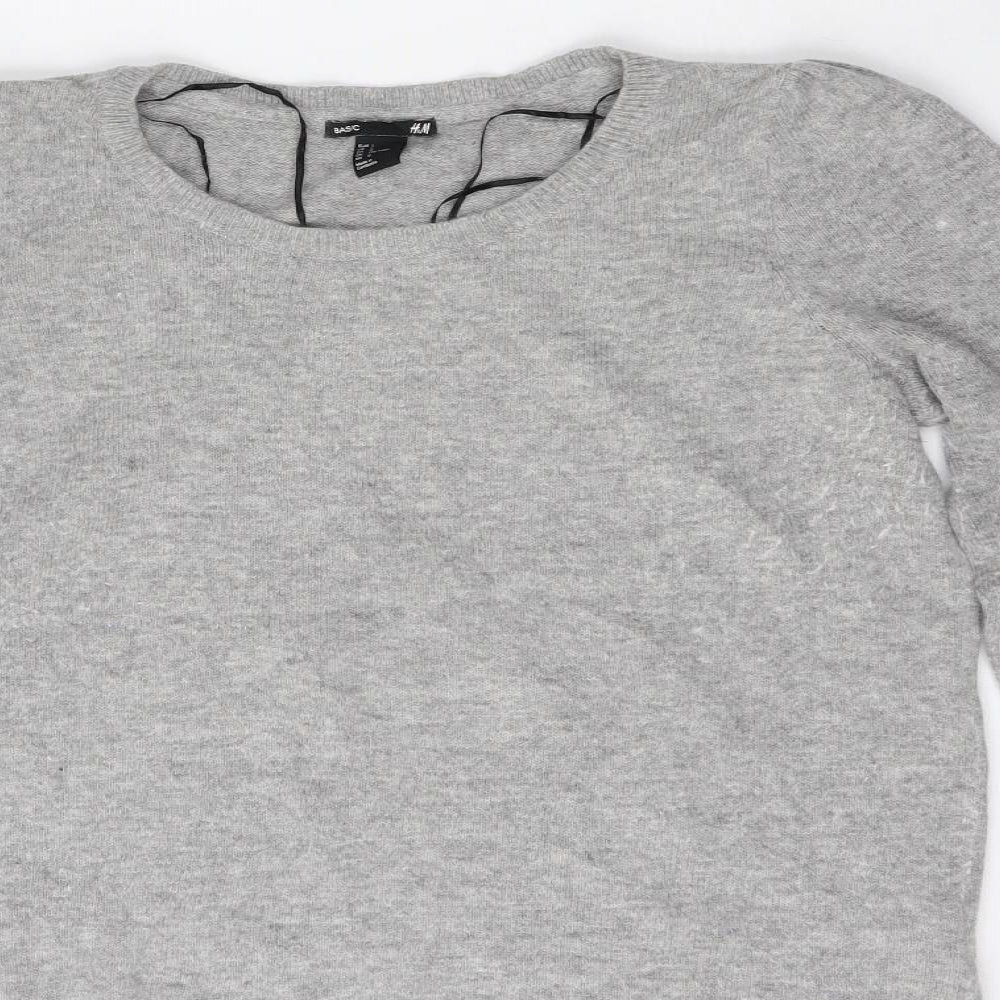 Womens UK Size L H&M Grey Pullover Jumper