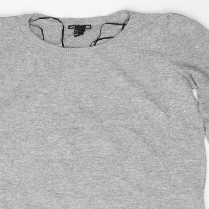 Womens UK Size L H&M Grey Pullover Jumper