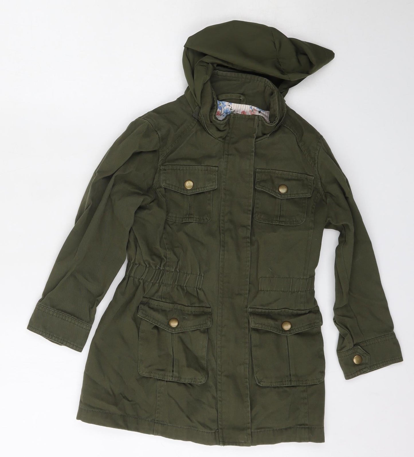 Matalan Girls Green   Anorak Jacket Size 7 Years