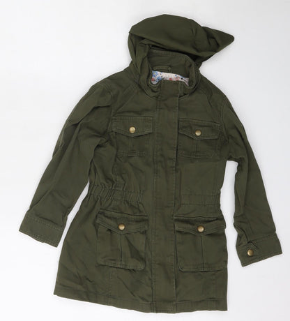 Matalan Girls Green   Anorak Jacket Size 7 Years