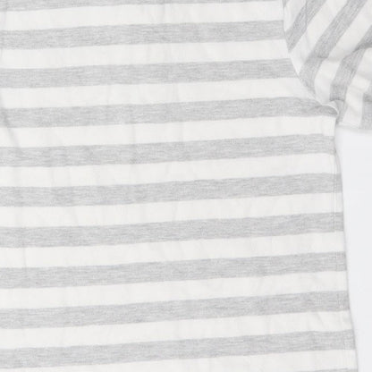 F&F Boys Multicoloured Striped Cotton Basic Polo Size 8 Years Collared