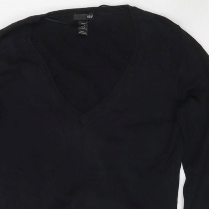 Womens UK Size M H&M Black Cardigan Jumper