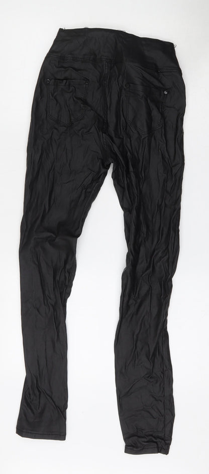 Denim Club Womens Black  Polyamide Skinny Jeans Size 14 L27 in Regular Zip