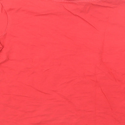 George Girls Red  Cotton Pullover T-Shirt Size 4-5 Years Crew Neck Pullover - Super Cool Dude