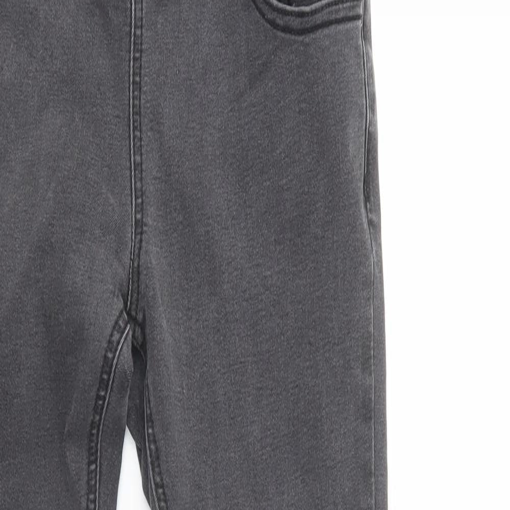 New Look Girls Grey  Cotton Skinny Jeans Size 13 Years  Regular Lace Up