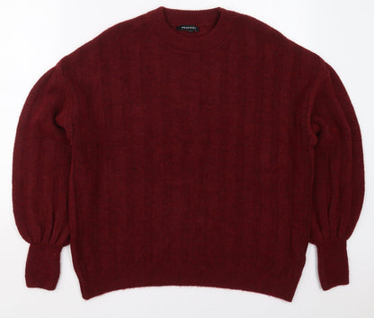 Womens UK Size M Peacocks Red Pullover Jumper