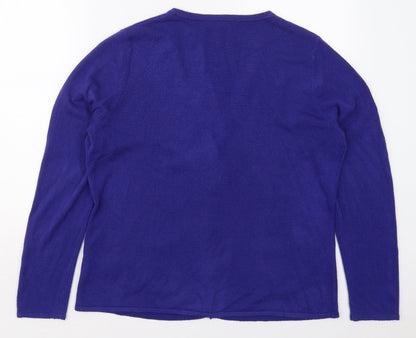Womens UK Size 16 Bonmarché Blue Cardigan Jumper