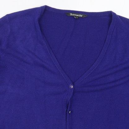 Womens UK Size 16 Bonmarché Blue Cardigan Jumper