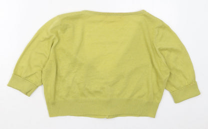 Womens UK Size 14 Marks and Spencer Green Cardigan Jumper