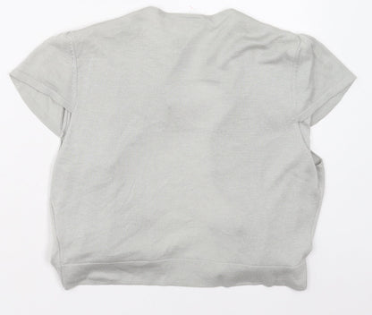 Womens UK Size 14 Per Una Grey Cardigan Jumper