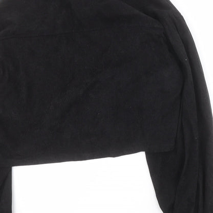 SheIn Womens Black Plaid  Jacket  Size M  Button