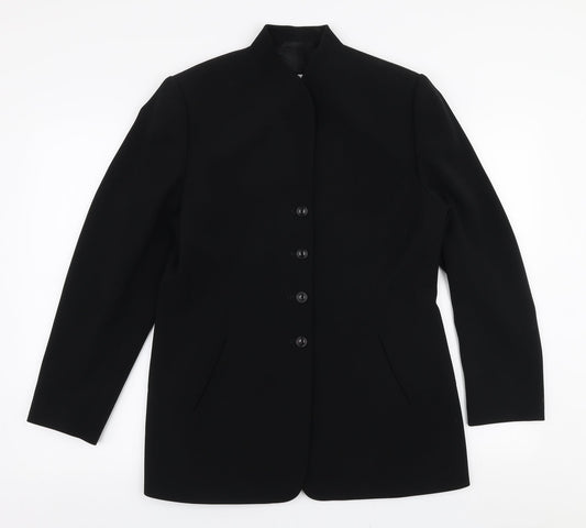 Gerry Weber Womens Black   Jacket Blazer Size 12  Button