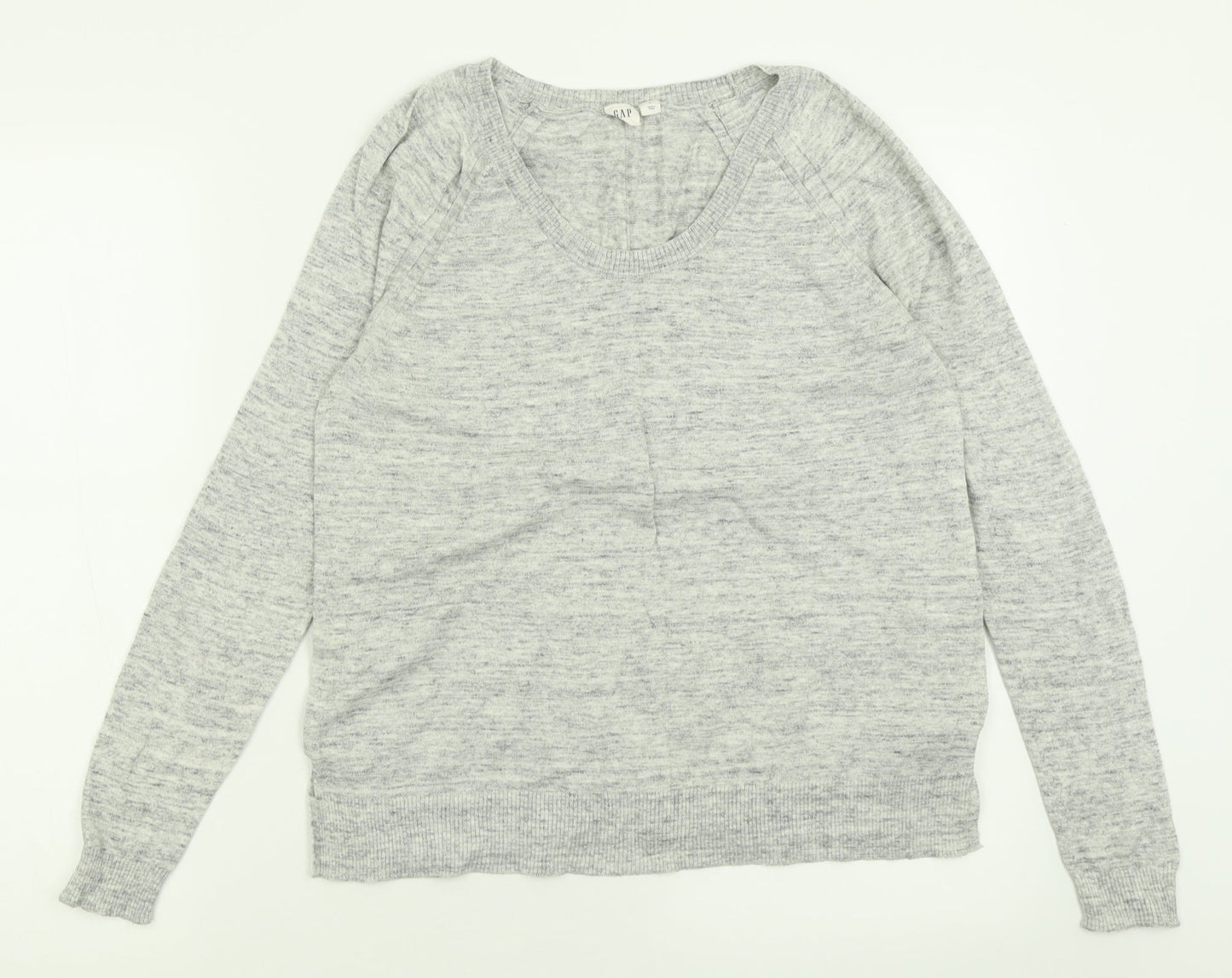 Gap Mens Grey Crew Neck  Cotton Pullover Jumper Size S