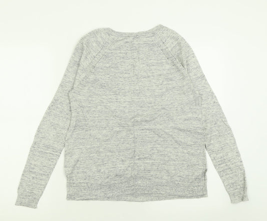 Gap Mens Grey Crew Neck  Cotton Pullover Jumper Size S