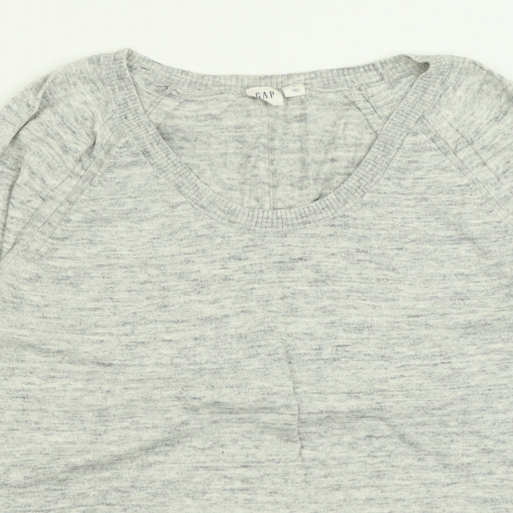 Gap Mens Grey Crew Neck  Cotton Pullover Jumper Size S