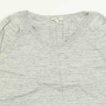 Gap Mens Grey Crew Neck  Cotton Pullover Jumper Size S