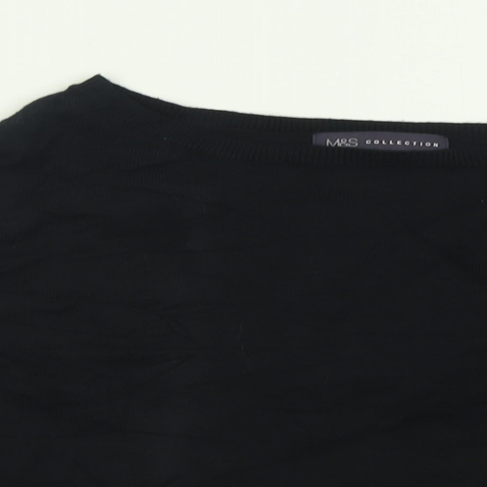 Womens UK Size 8 Marks and Spencer Black Pullover Jumper