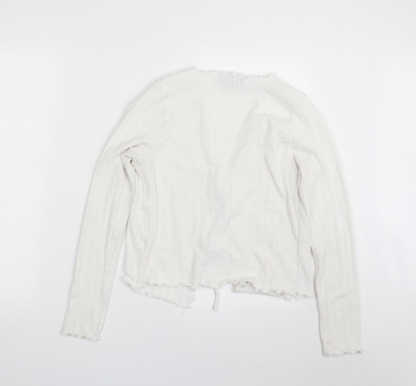 Womens UK Size 10 New Look White Cardigan Jumper