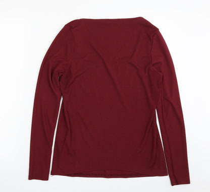 Boohoo Womens Purple  Polyester Pullover Sweatshirt Size 12  Pullover