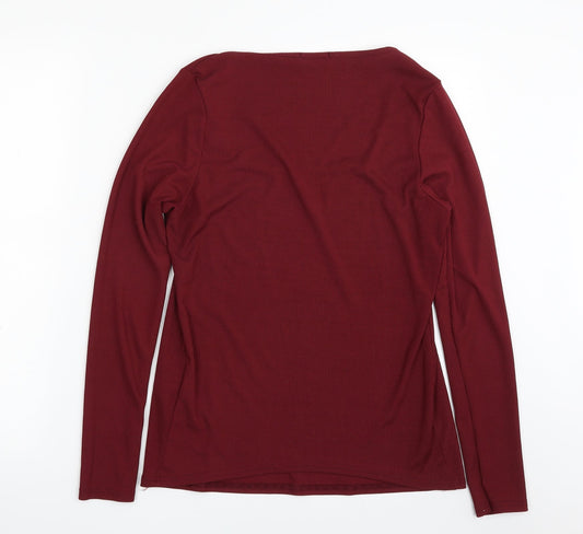 Boohoo Womens Purple  Polyester Pullover Sweatshirt Size 12  Pullover