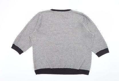 Womens UK Size 18 Per Una White Pullover Jumper